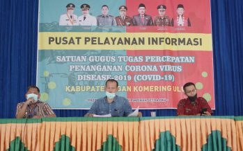 Press Release Tim Humas Covid -19 Kabupaten OKU,  bertempat  Pusat Pelayanan Informasi Satgas Covid – 19 di Aula Sanggar Kegiatan Belajar ( SKB ) Baturaja,  Kamis ( 28 –  5 –  2020 )