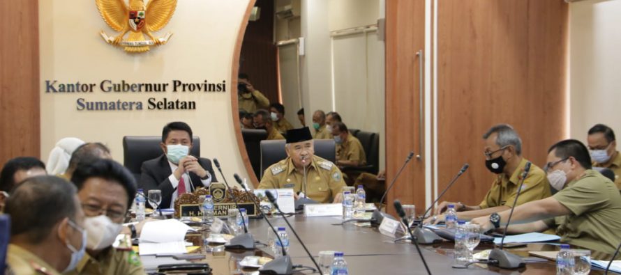 Bupati OKU Bersama Gubernur Sumatera Selatan Melaksanakan Rapat Koordinasi terkait Pembangunan di Kabupaten OKU