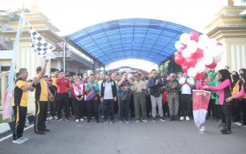 Sekda OKU H. Achmad Tarmizi Menghadiri Acara Olahraga Bersama Dalam Rangka HUT Bhayangkara Ke-76