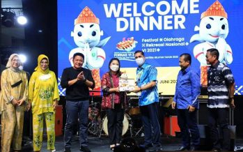 Penjabat (PJ) Bupati OKU H. Teddy Meilwansyah Mengahadiri Acara Welcome Dinner FORNAS VI 2021 Sumsel 2022