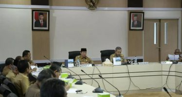 Penjabat Bupati OKU H. Teddy Meilwansyah Memimpin Rapat Koordinasi Pemantapan Rencana Peringatan HUT Kabupaten OKU Ke-112 Tahun 2022