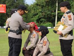 Kapolres Oku Pimpin Upacara Pembukaan Tradisi Bintara Remaja Polres Oku Tahun 2023